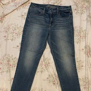 American Eagle High Rise Jeggings Size 8 short